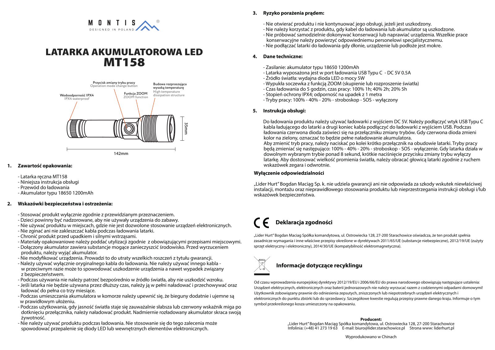 Montis MT158 User guide - ManualMachine.com