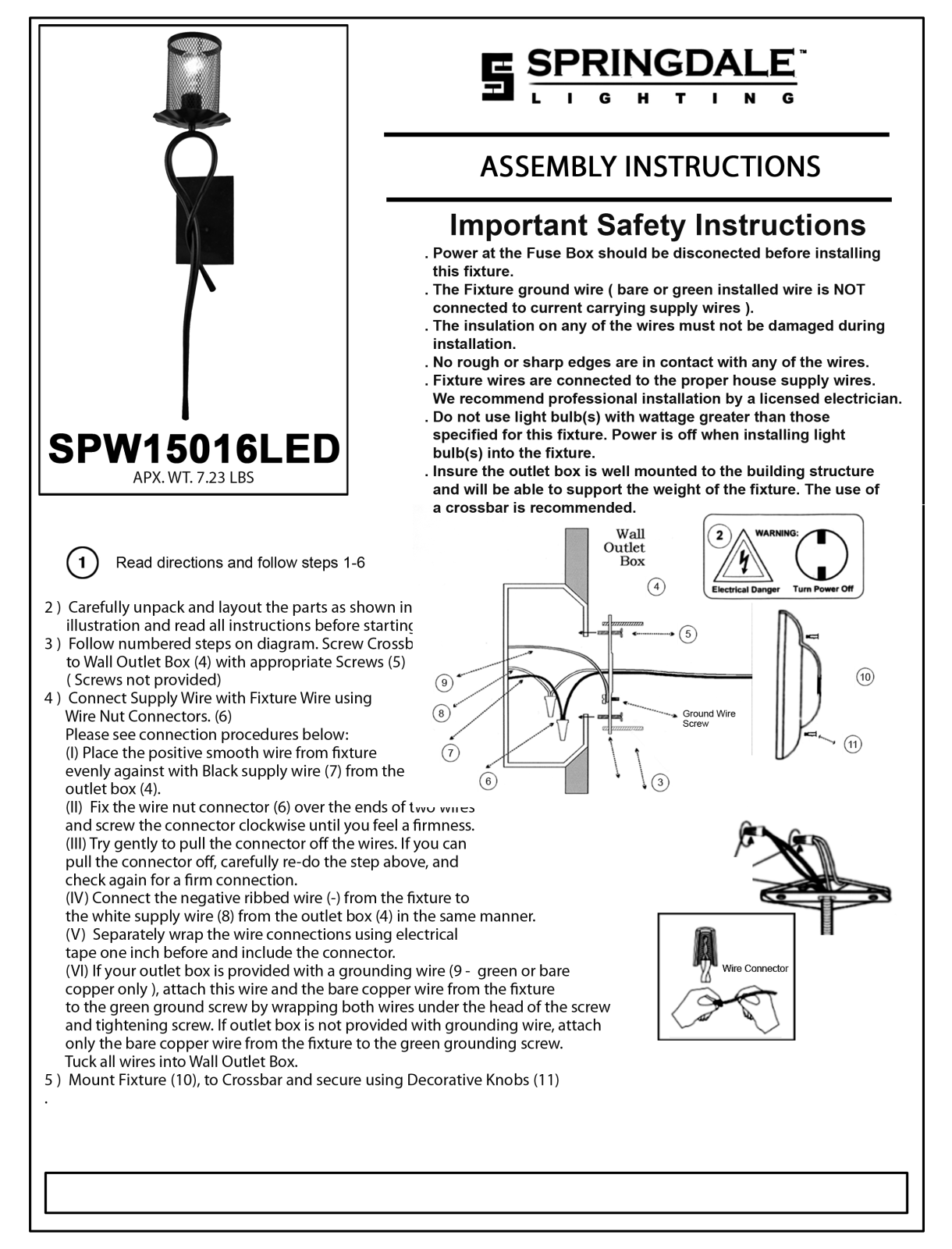 Springdale Lighting DT4646 Installation & Assembly - ManualMachine.com