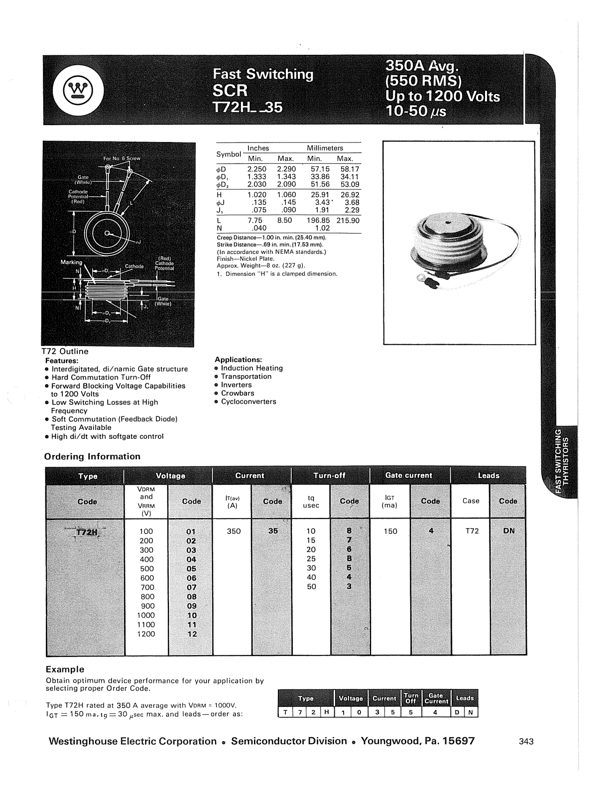 Powerex T72H__35 Data Sheet