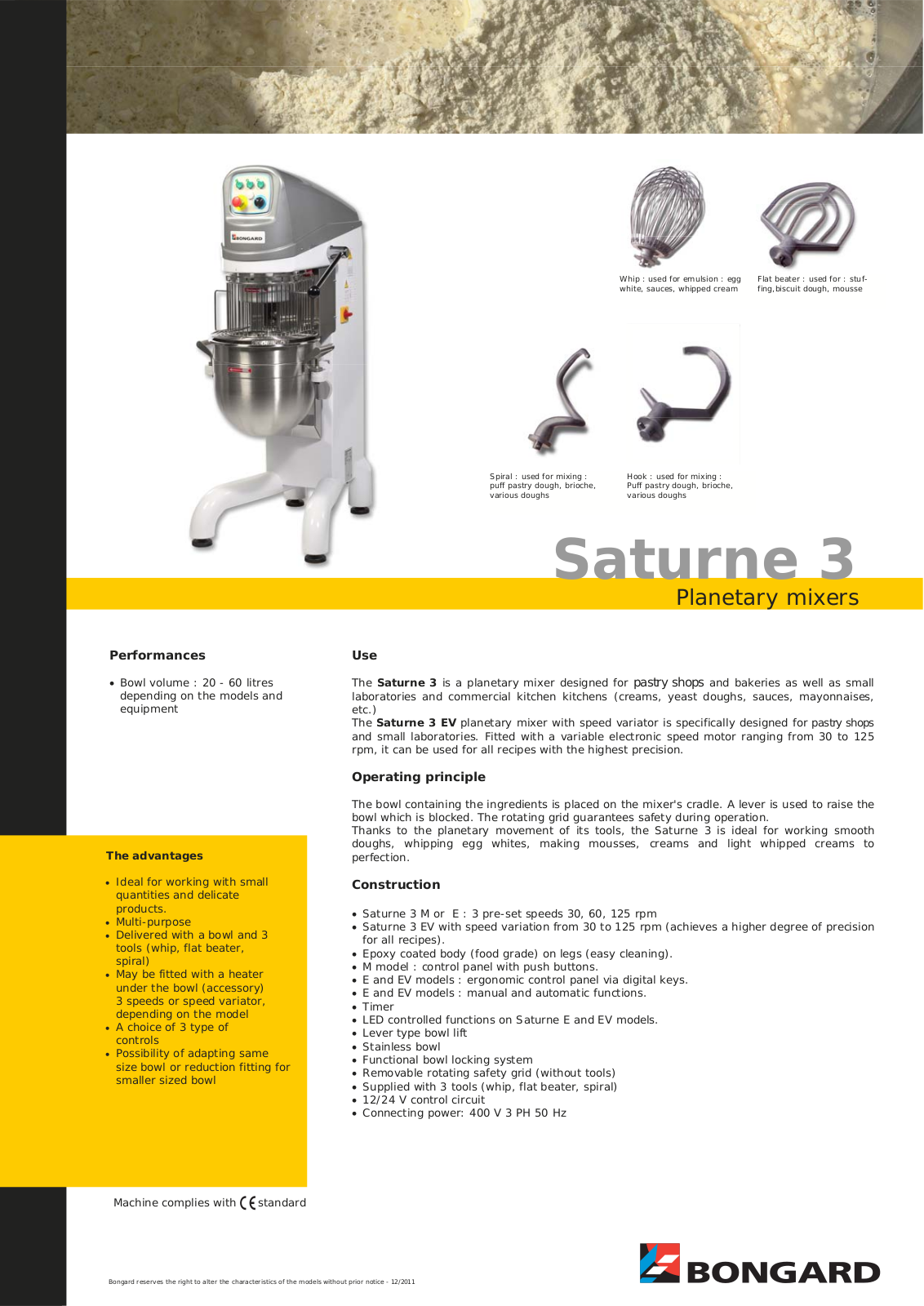 Bongard Saturne-3 User Manual