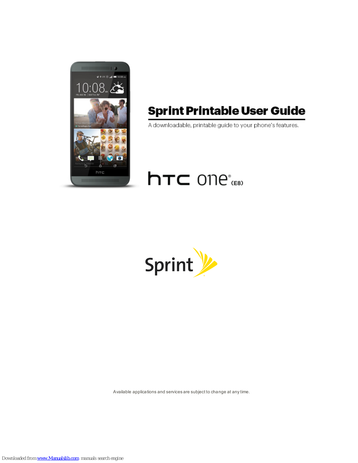 HTC Sprint One E8 User Manual - ManualMachine.com
