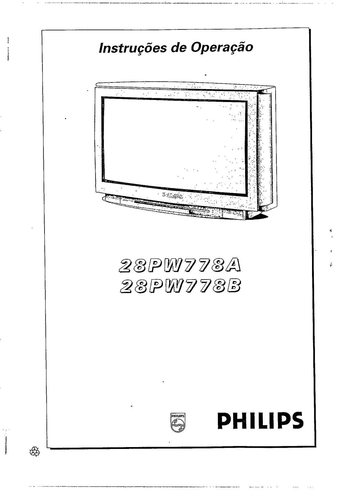 Philips 28PW778B User Manual