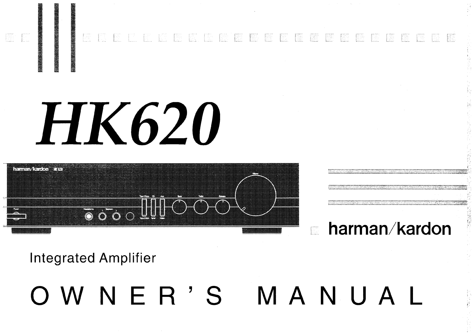 Harman kardon HK620 User Manual