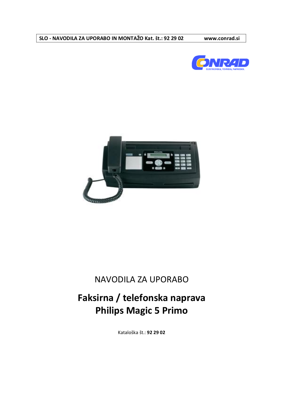 Philips Magic 5 Primo User guide