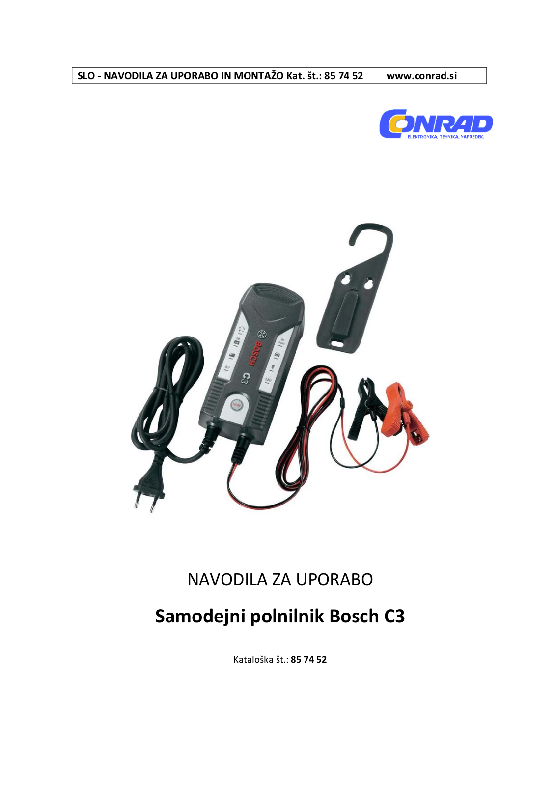 Bosch C3 User guide