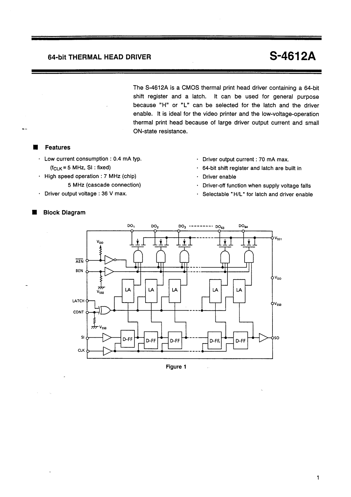 Epson S-4612A Datasheet