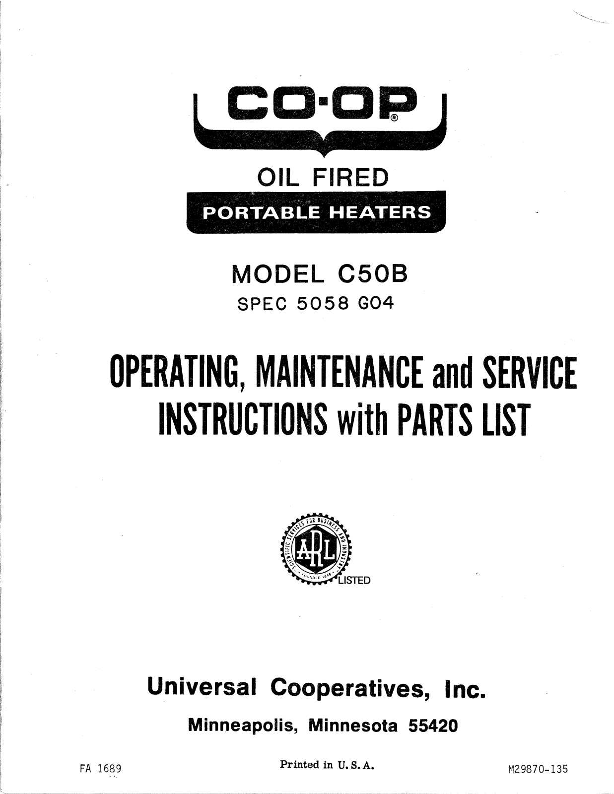 Desa Tech C50B Owner's Manual