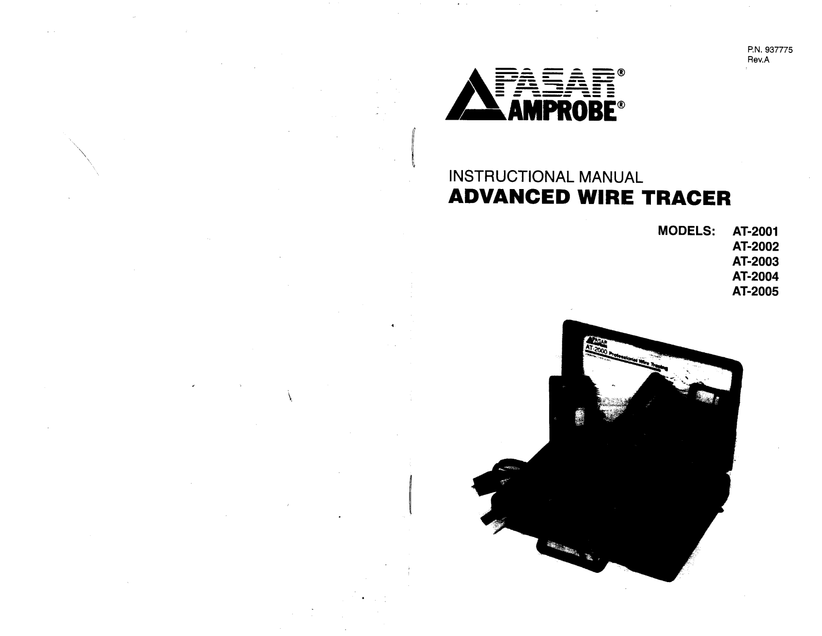 Amprobe AT-2001, AT-2002, AT-2003, AT-2004, AT-2005 Users Manual