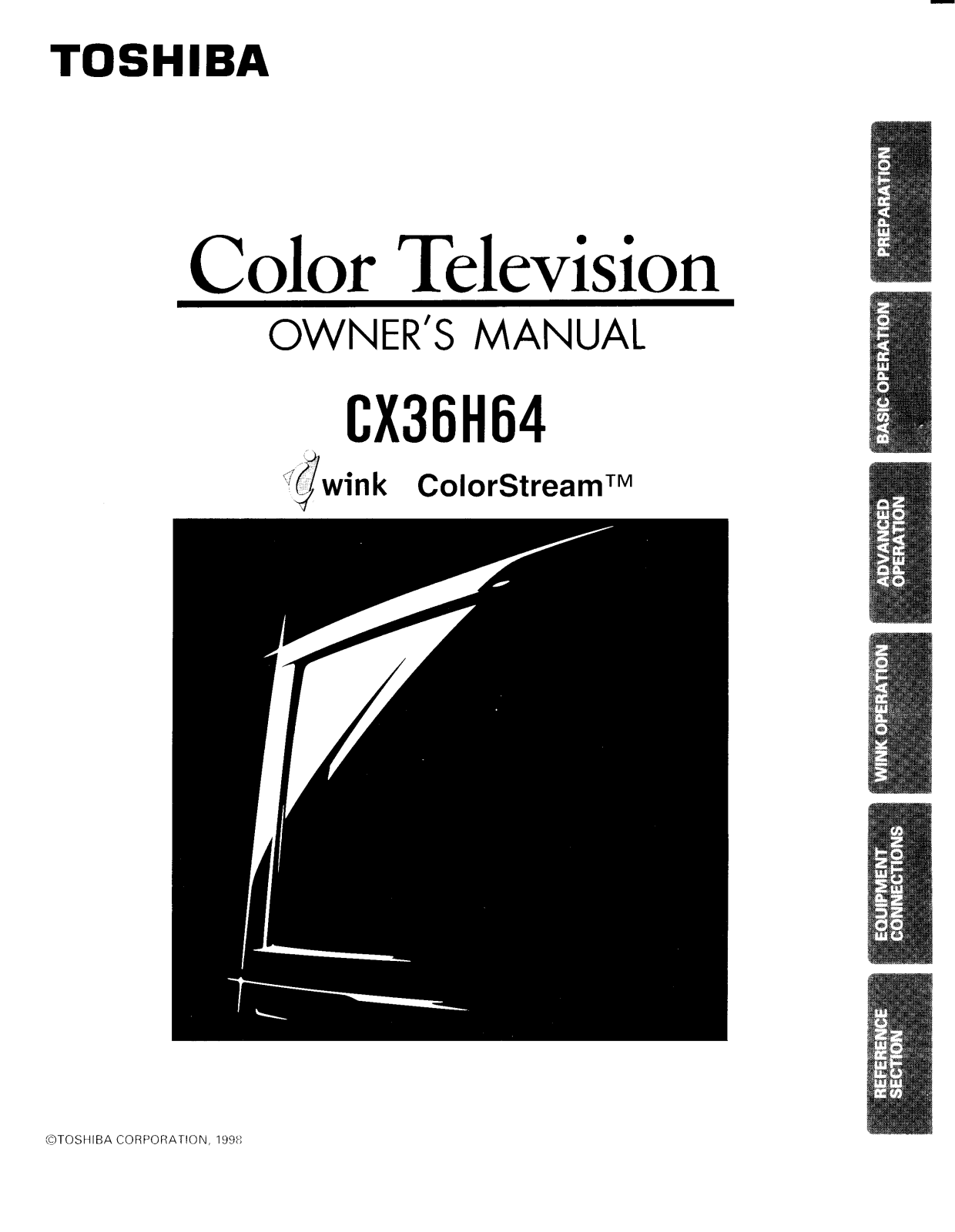 Toshiba CX36H64 User Manual