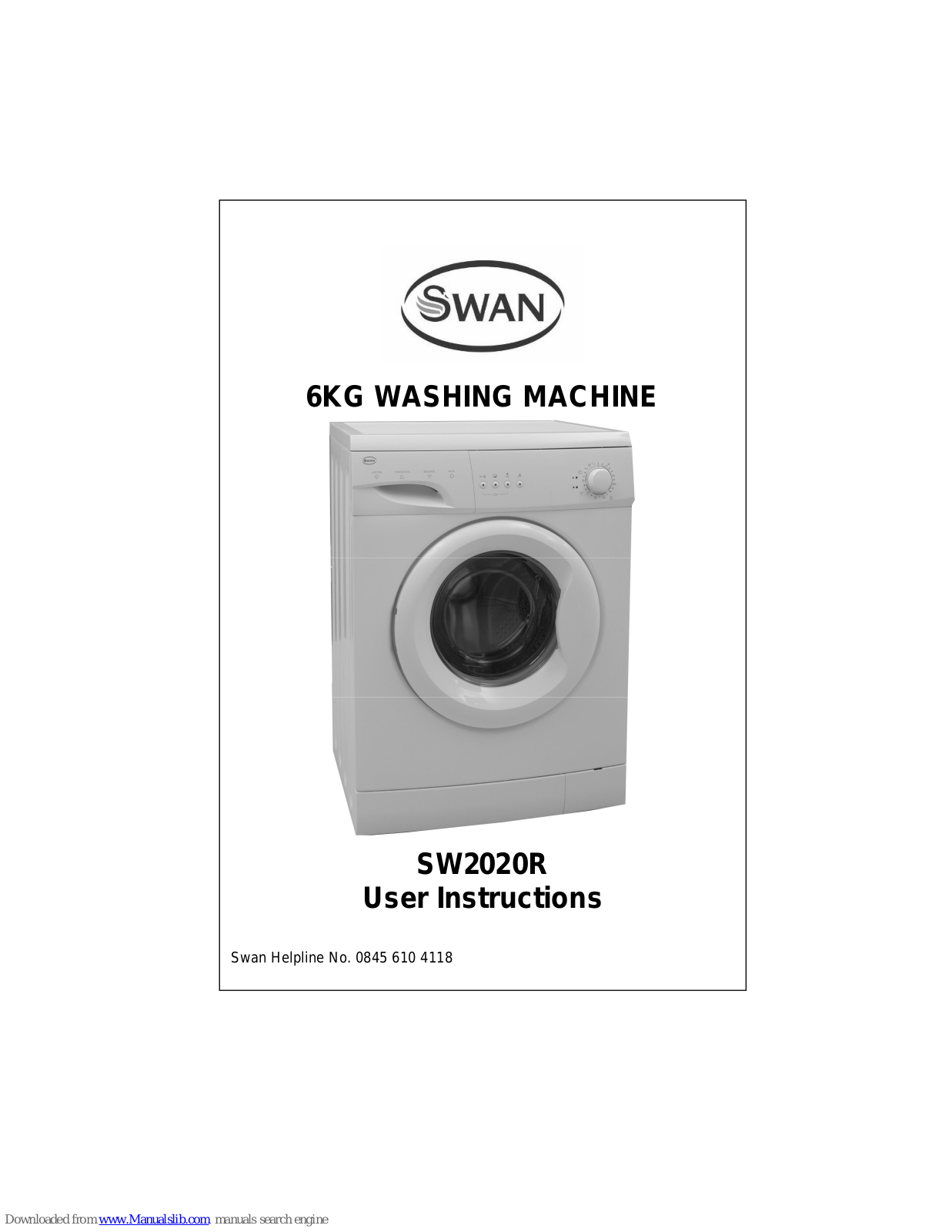 Swann SW2020R User Instructions