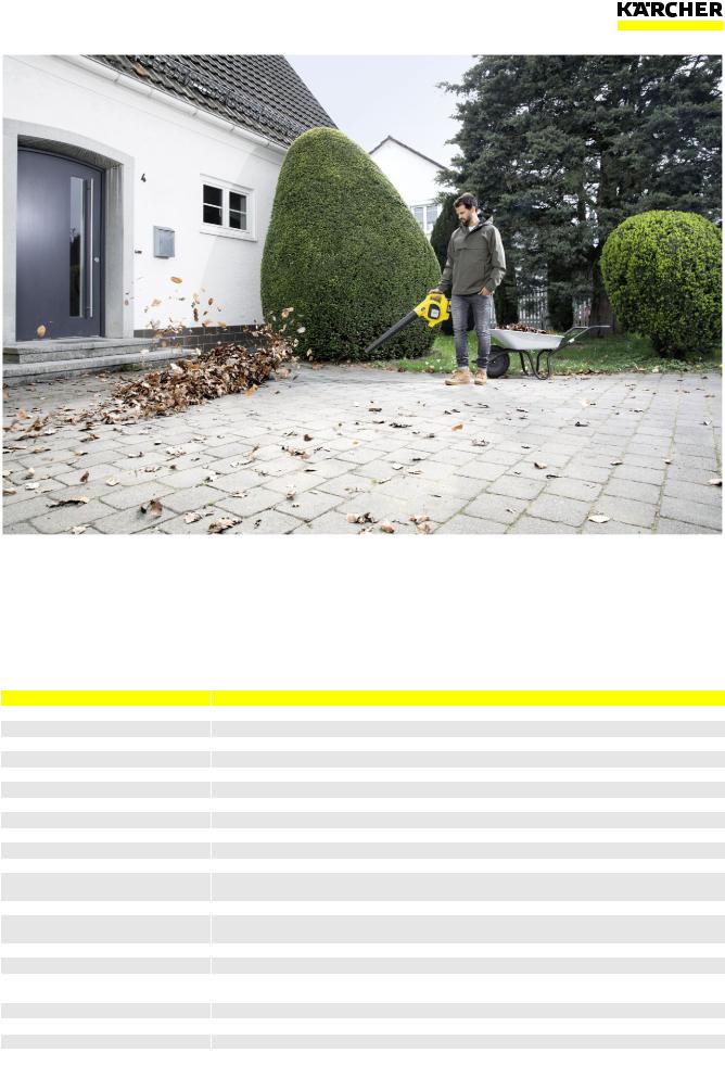 Karcher LBL 4 BATTERY SET Datasheet