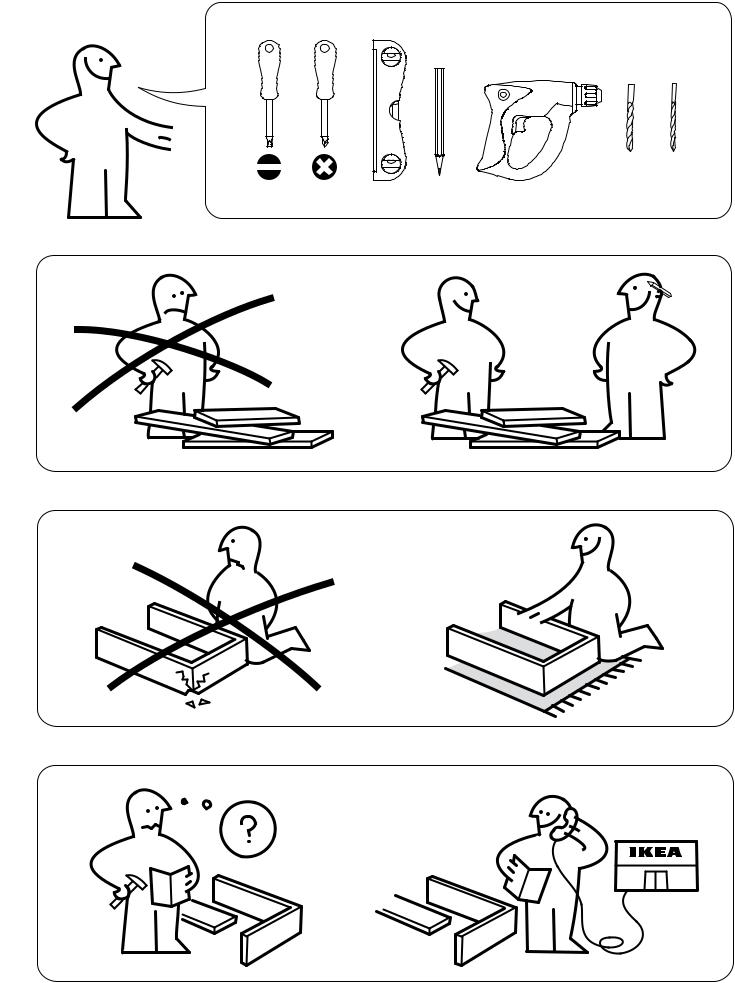 Ikea S49162185, S69162189, S69162194, S19162182, S09162187 Assembly instructions