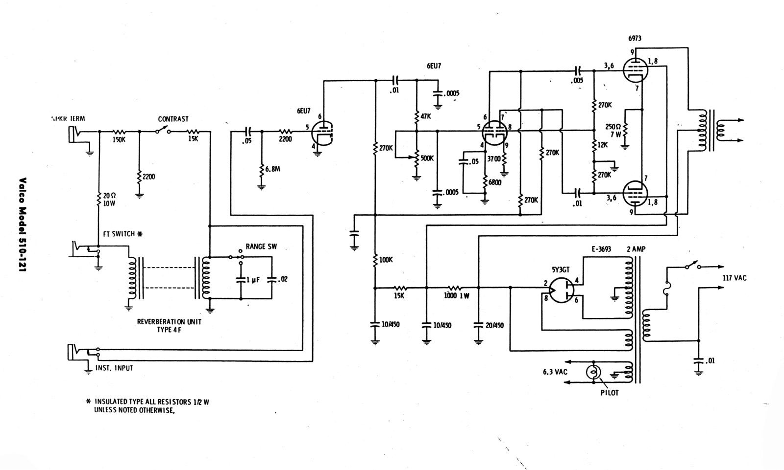 Valco 510 121 schematic