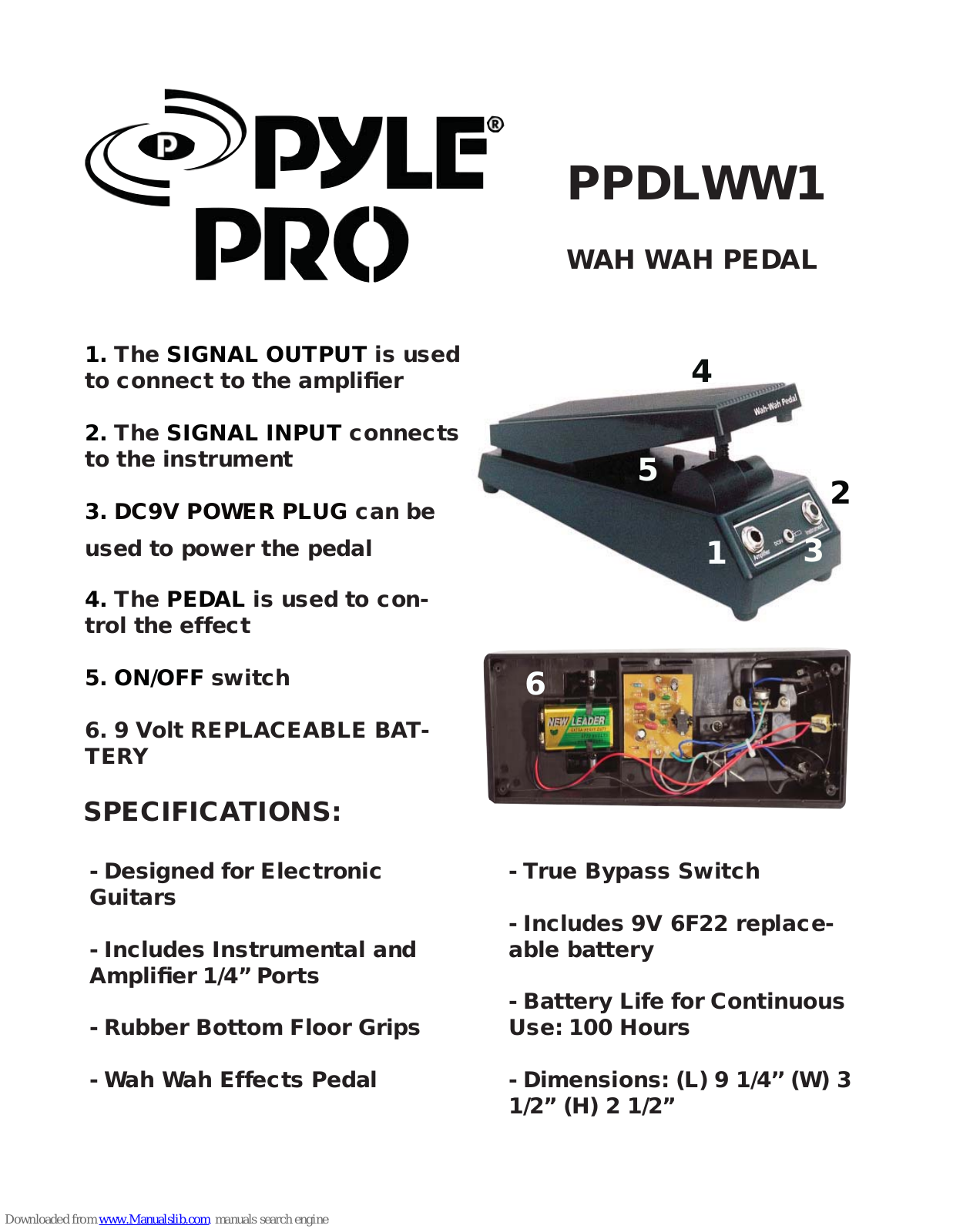 Pyle Pro PPDLWW1 User Manual