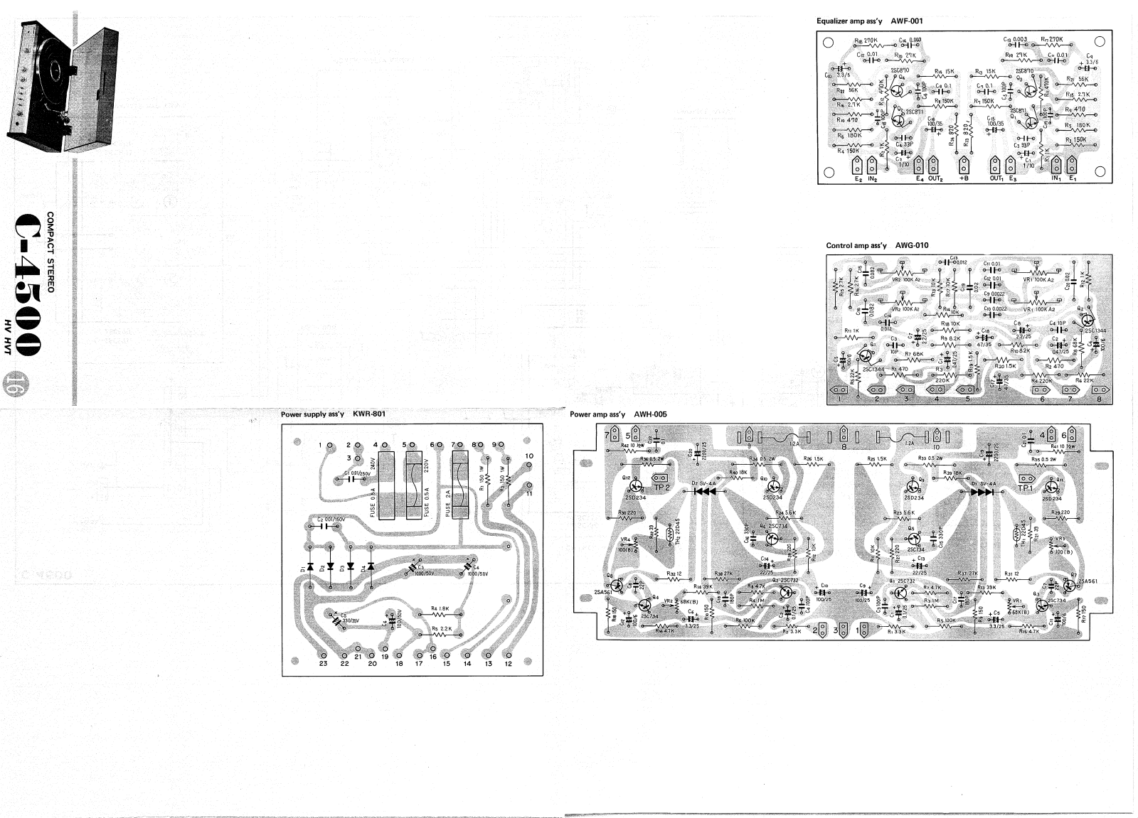 Pioneer C-4500 Schematic