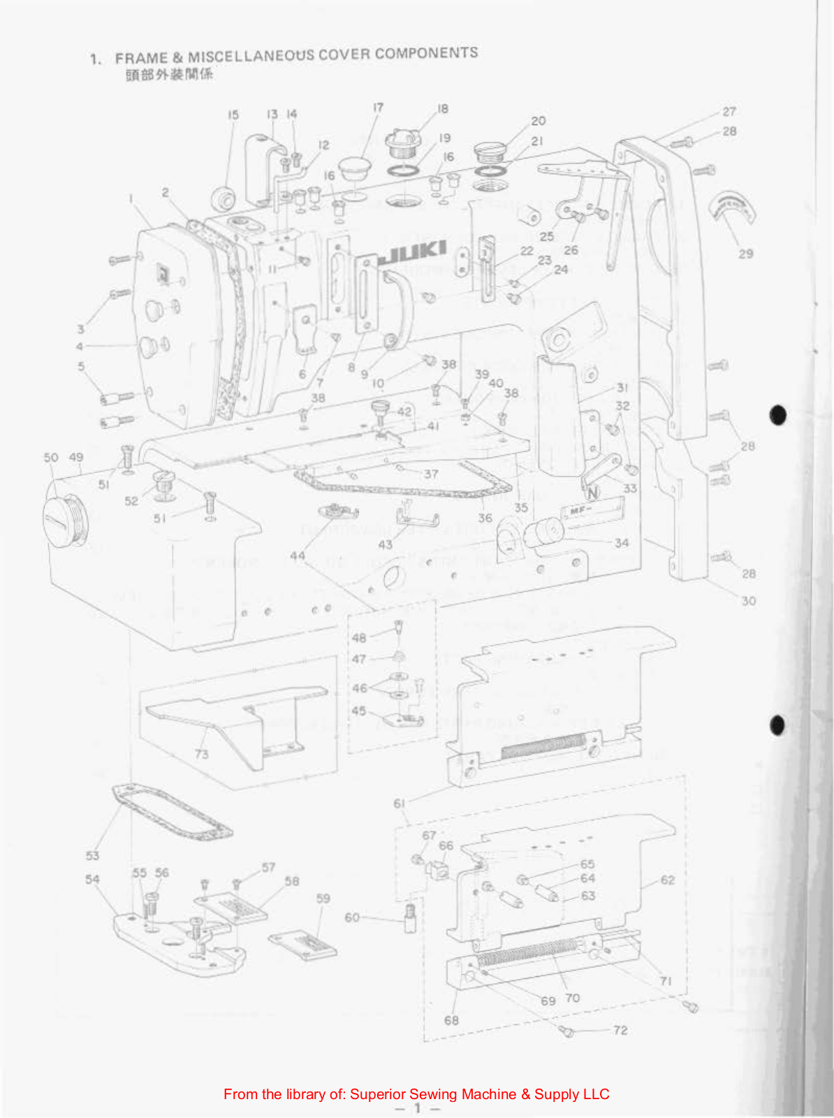 Juki MF-860 Manual