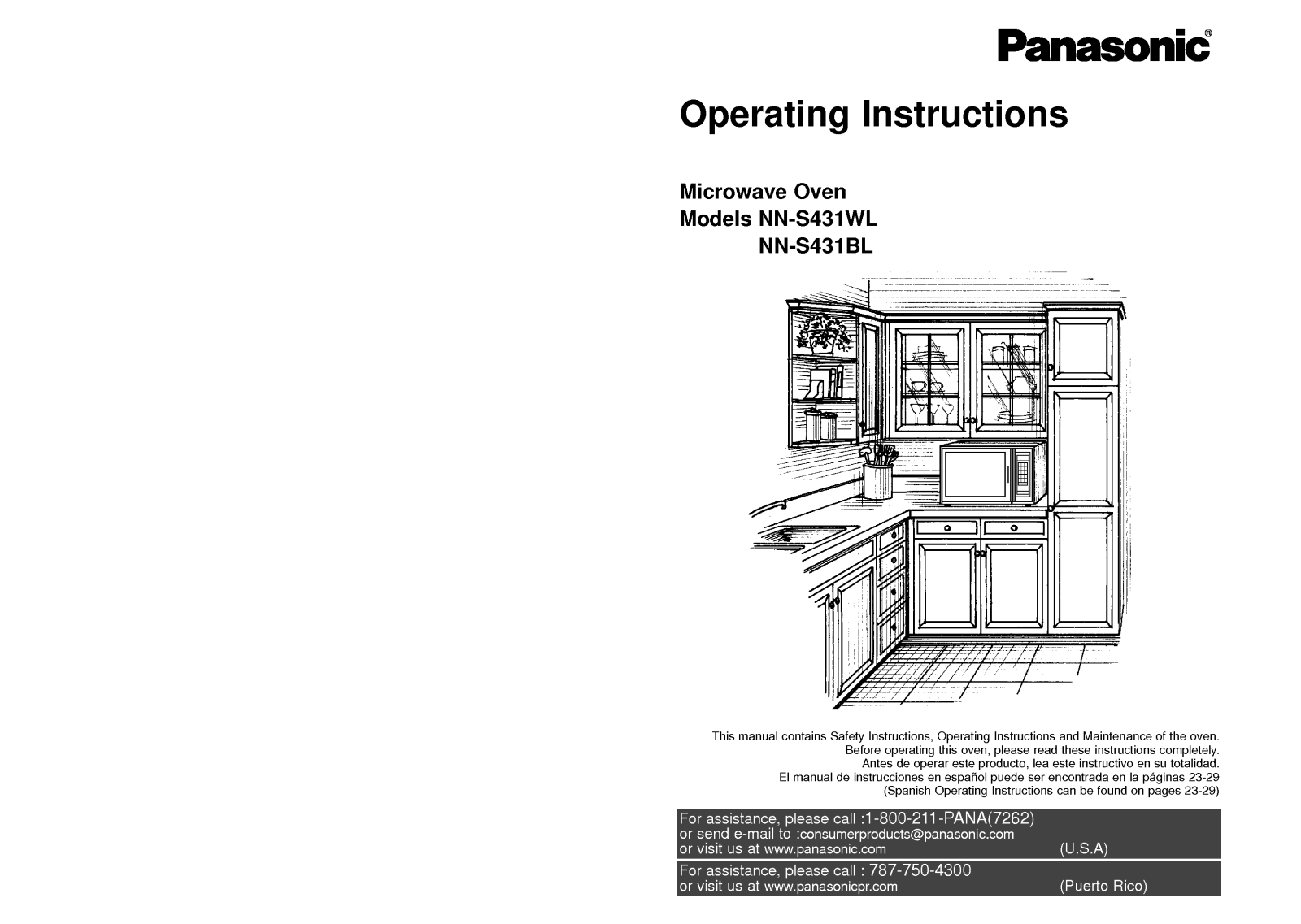 LG NN-S431BL, NN-S431WL User Manual