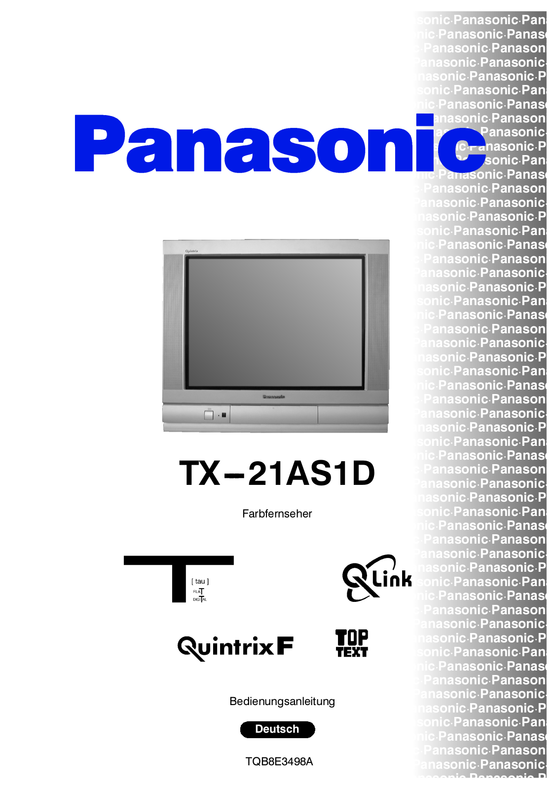 PANASONIC TX-21AS1D User Manual