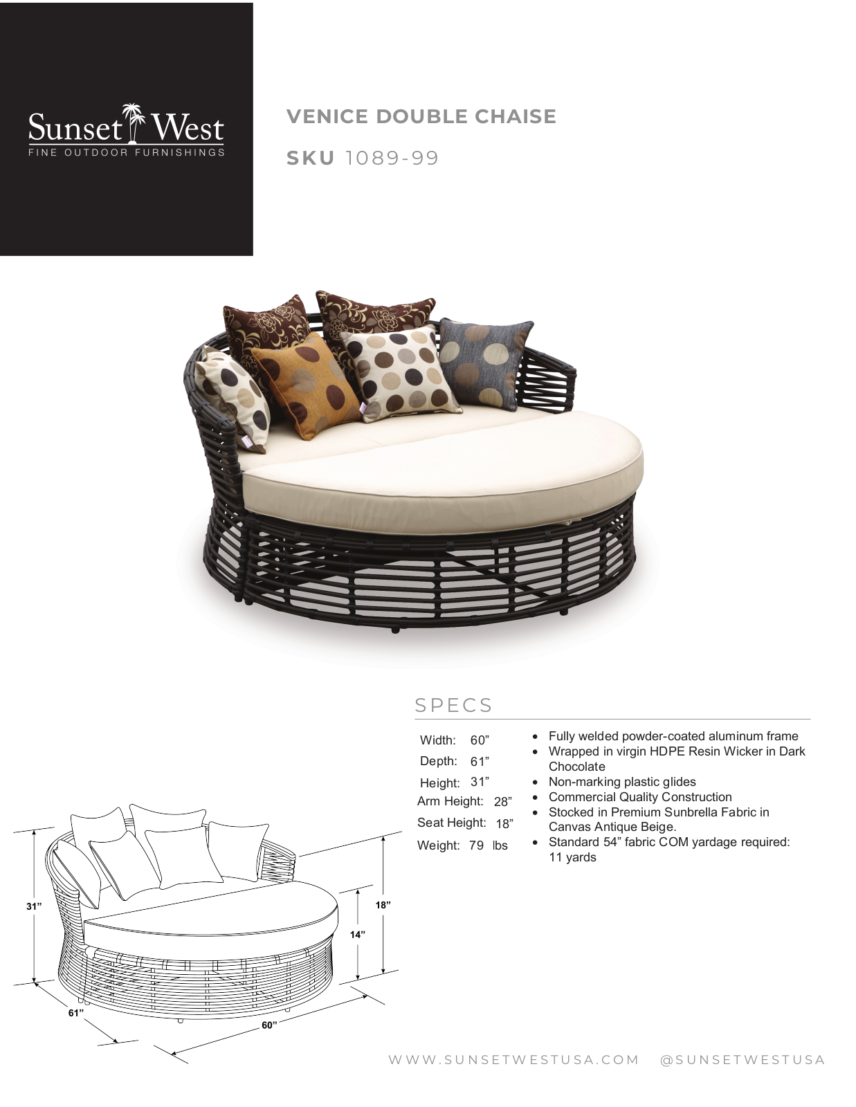 Sunset West XSW1413 Specifications - ManualMachine.com
