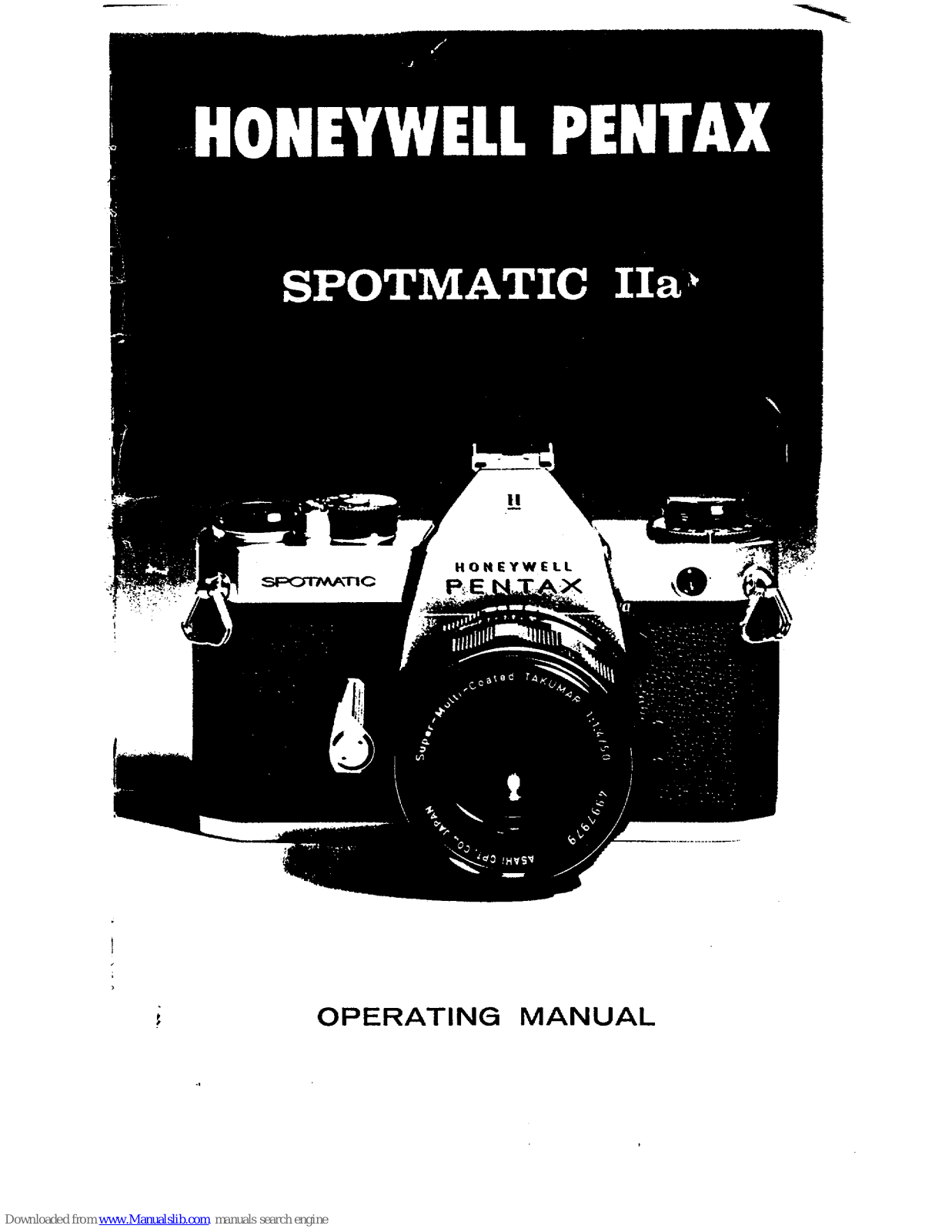 Honeywell SPOTMATIC IIa Operating Instructions Manual