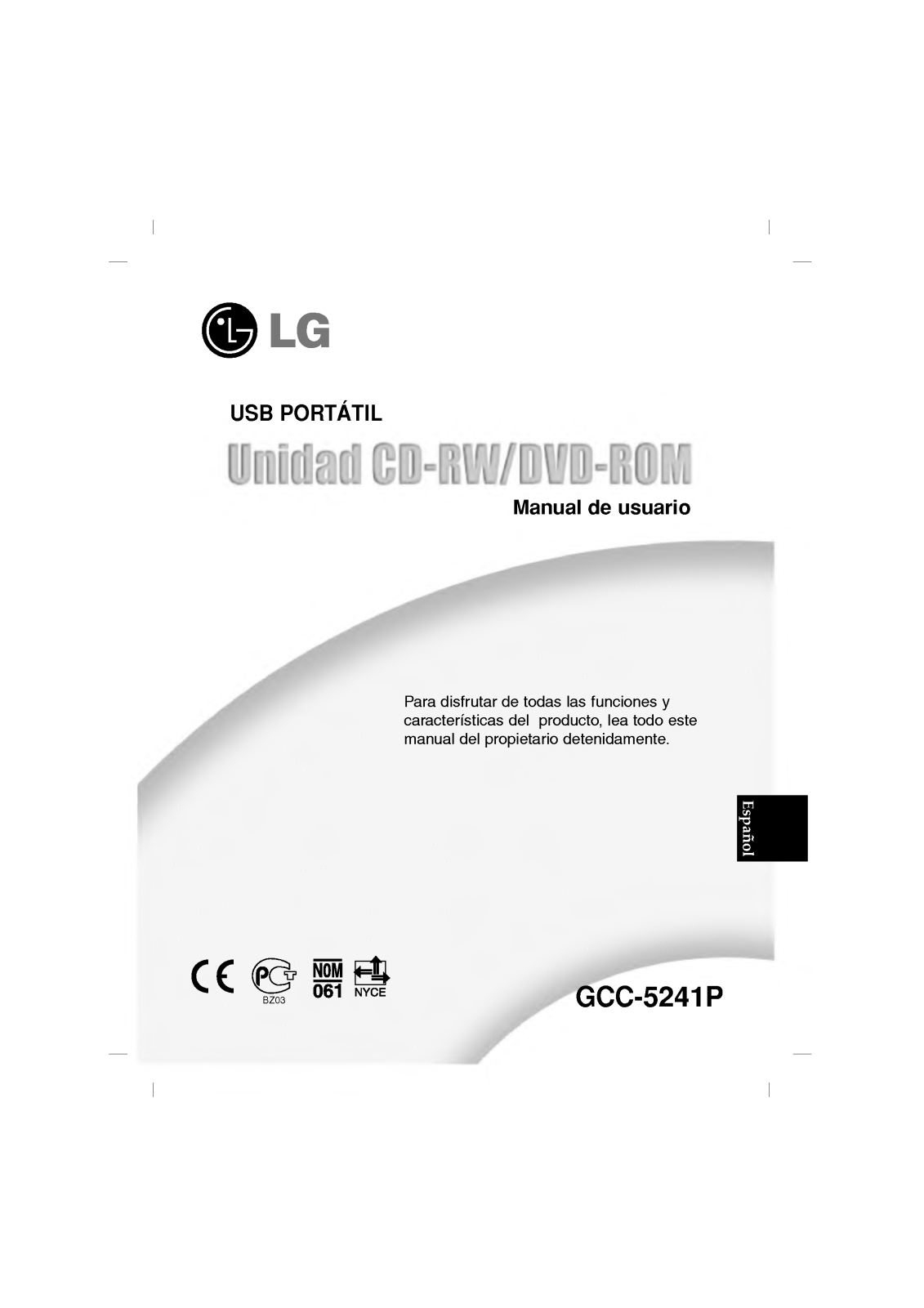 Lg GCC-5241P User Manual