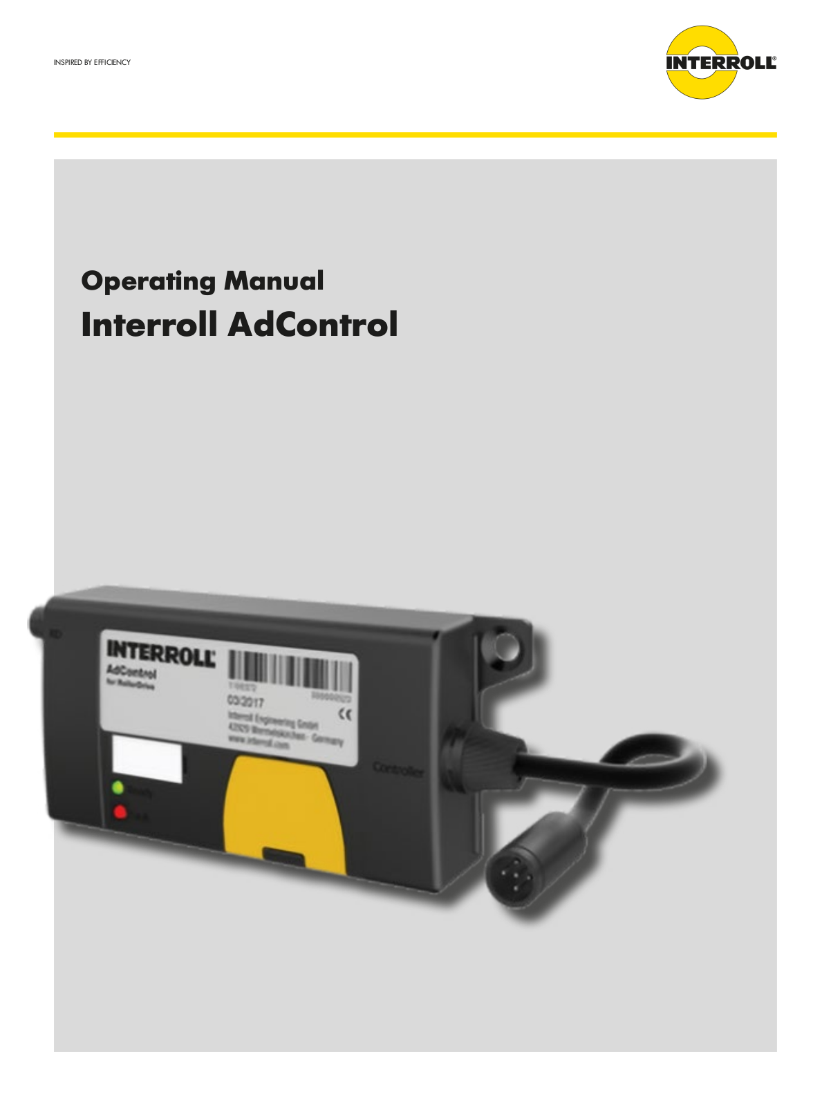 Interroll AdControl Operating Manual