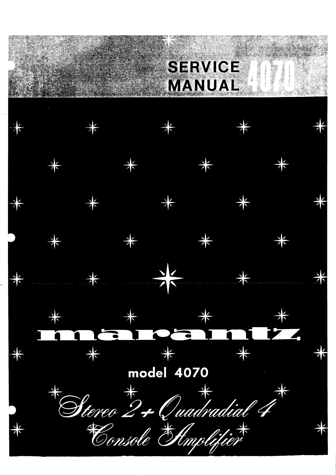 Marantz 4070 Service manual