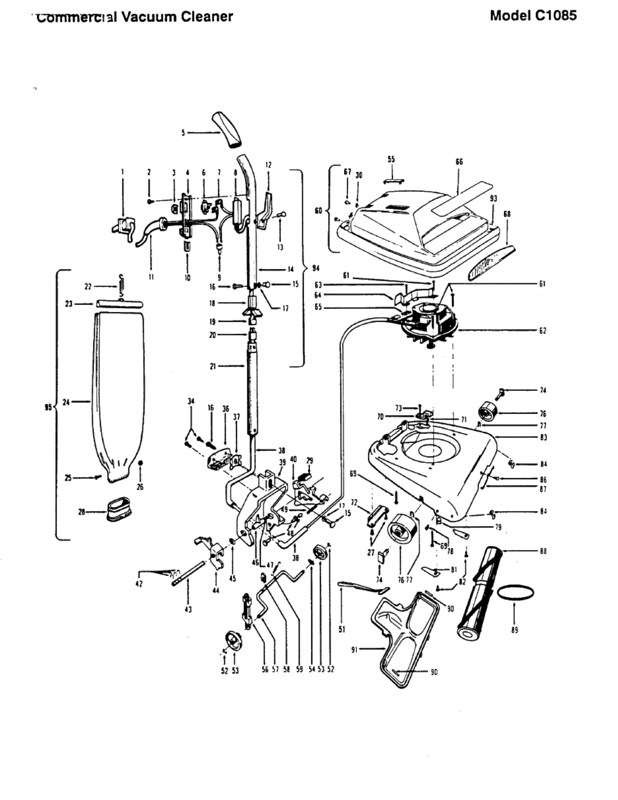 Hoover C1085 Owner's Manual