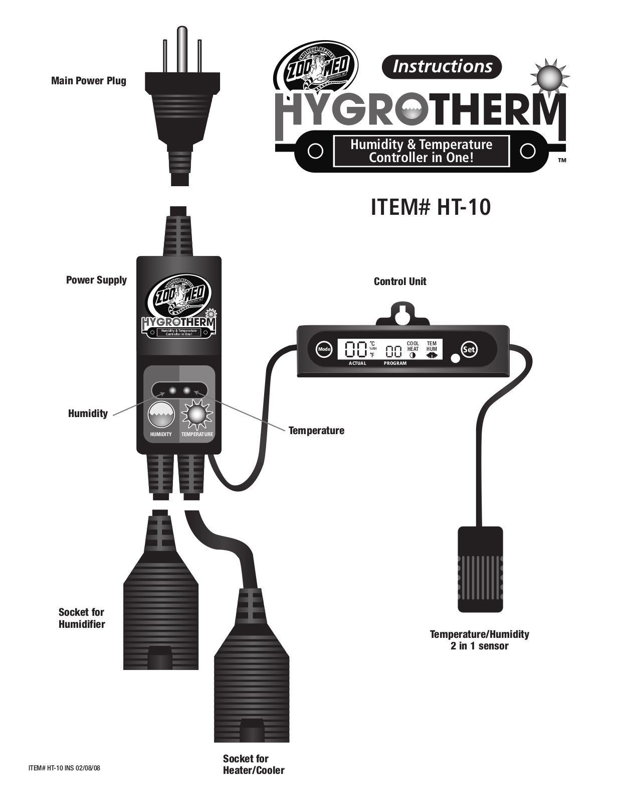 Zoo Med HygroTherm User Manual