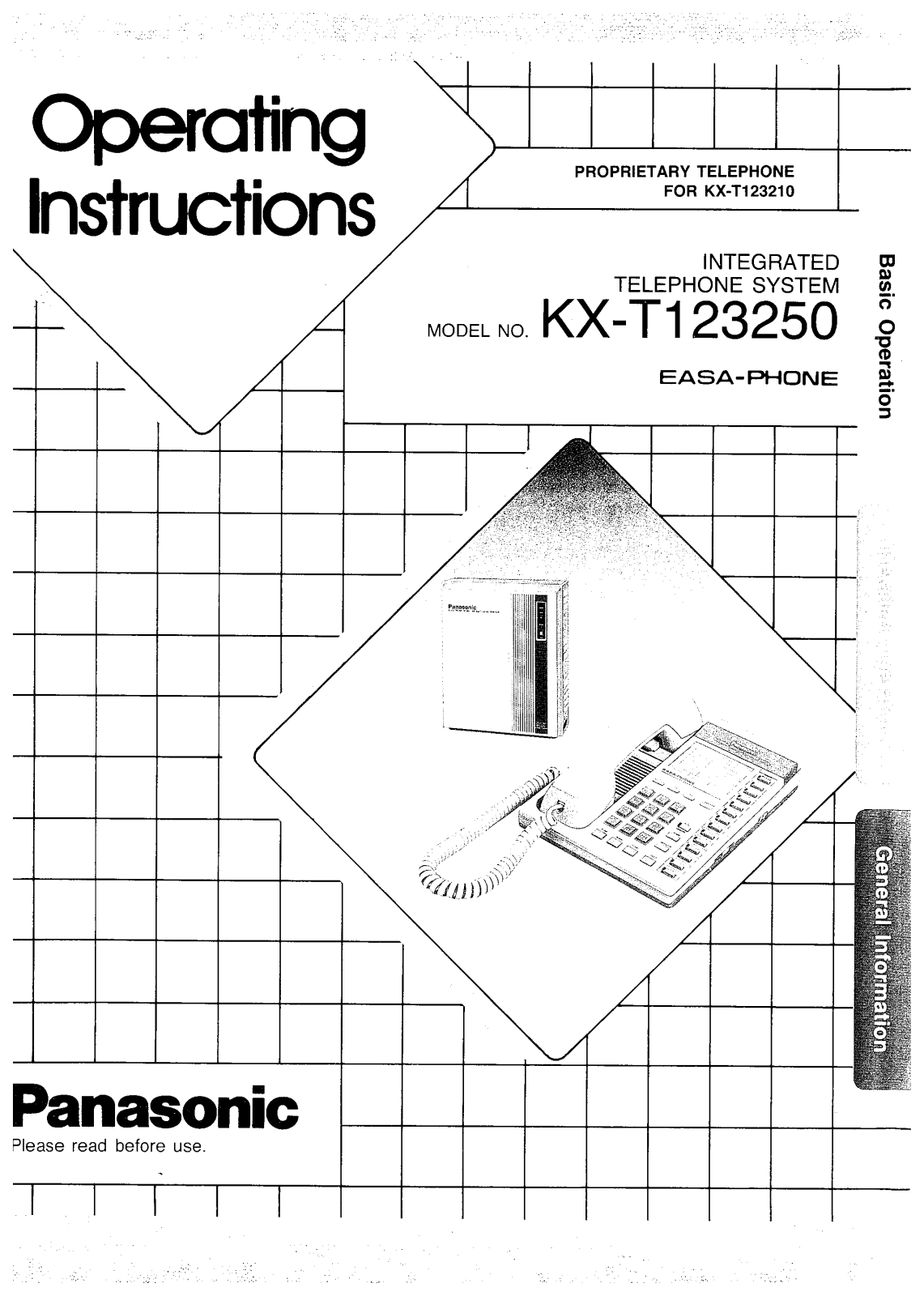 PANASONIC KX-T123250 User Guide