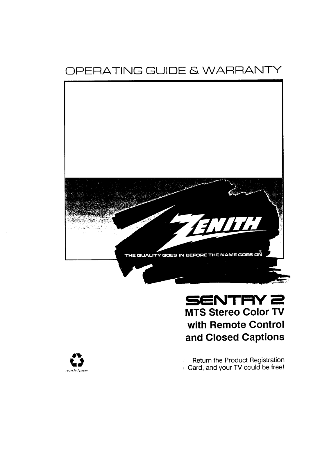 Zenith SL2518RK, SLS8753Y, SLS2506M, SLS8937Y, SLS7253S Owner’s Manual