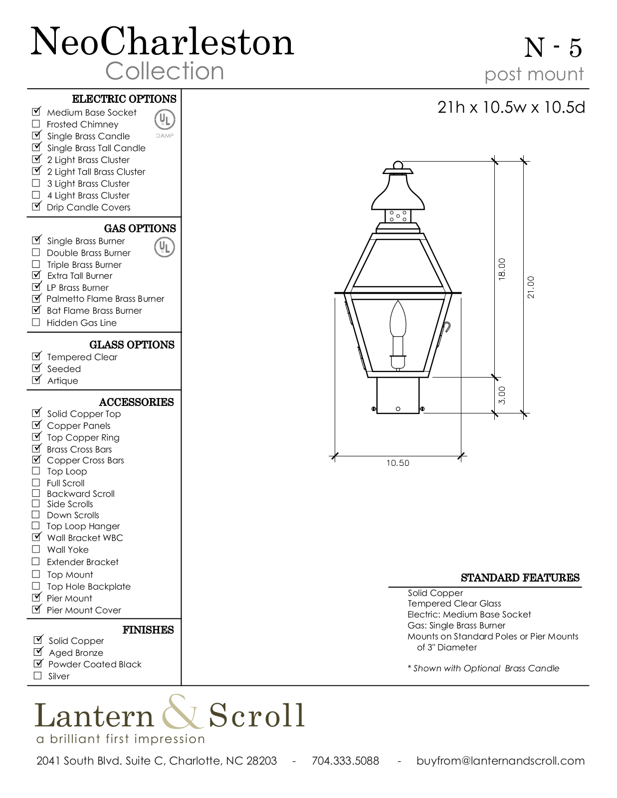 Lantern & Scroll LASC1137 Specifications - ManualMachine.com
