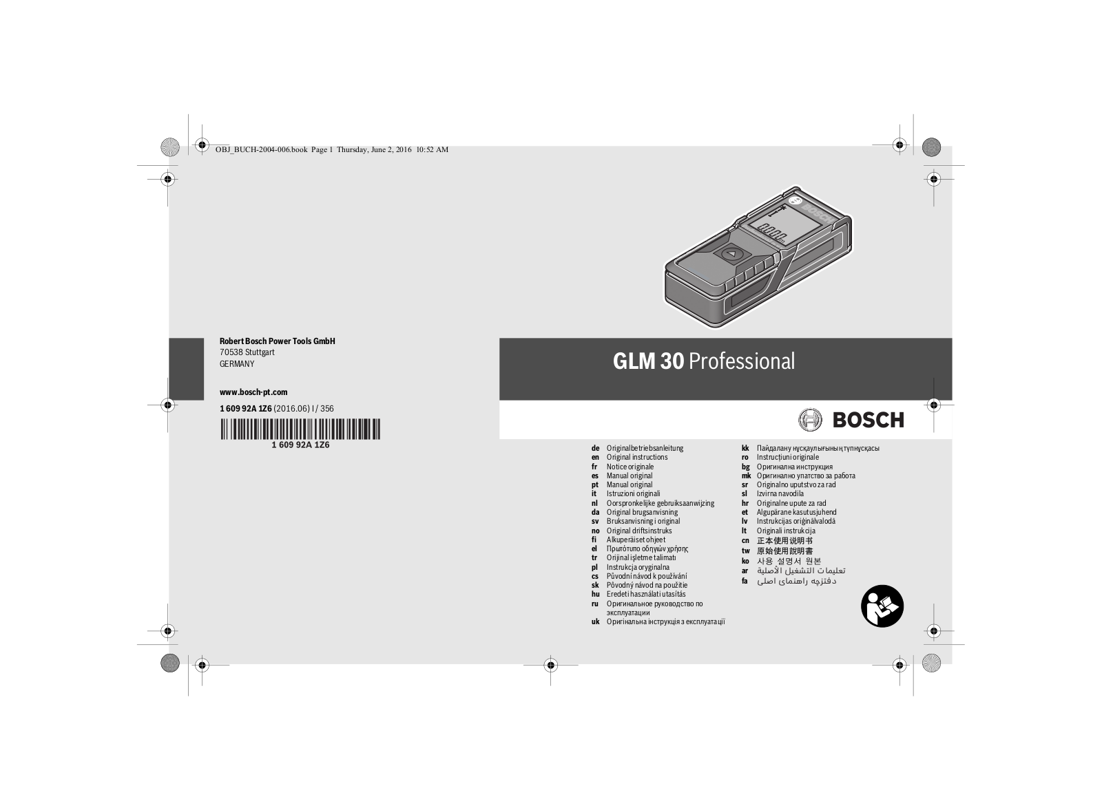 Bosch GLM 30 Professional User Manual