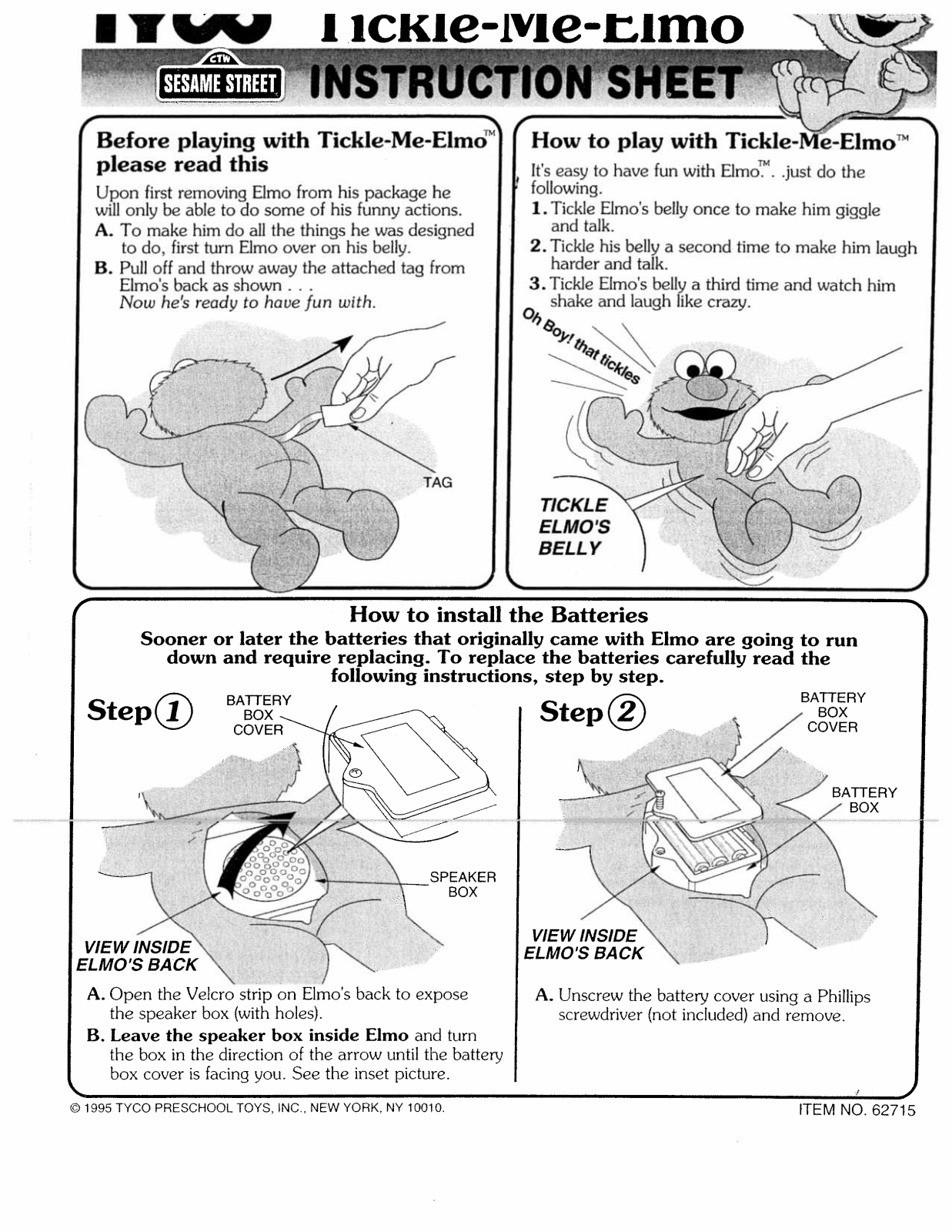 Fisher-Price 32715 Instruction Sheet