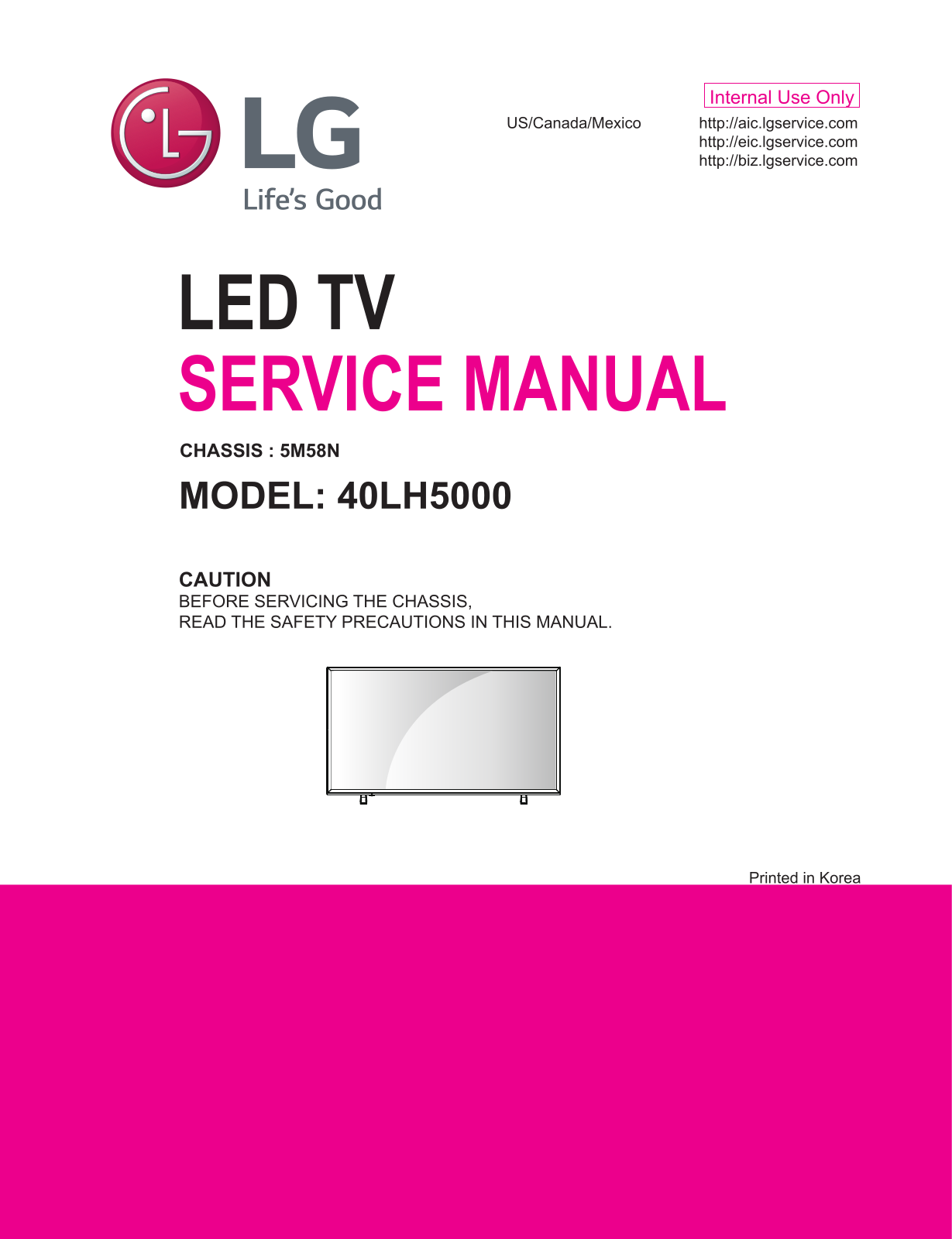 LG 40LH5000 Schematic