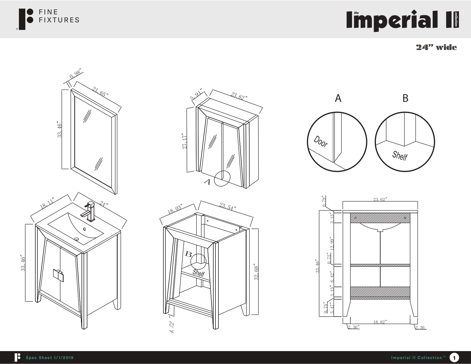 Fine Fixtures IL24WHWHTP Specifications - ManualMachine.com