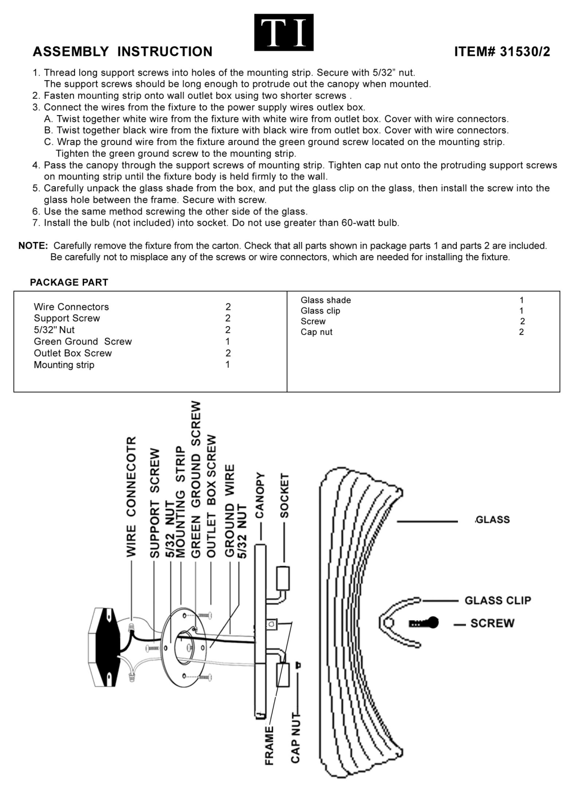 Triarch 31530-2 User Manual