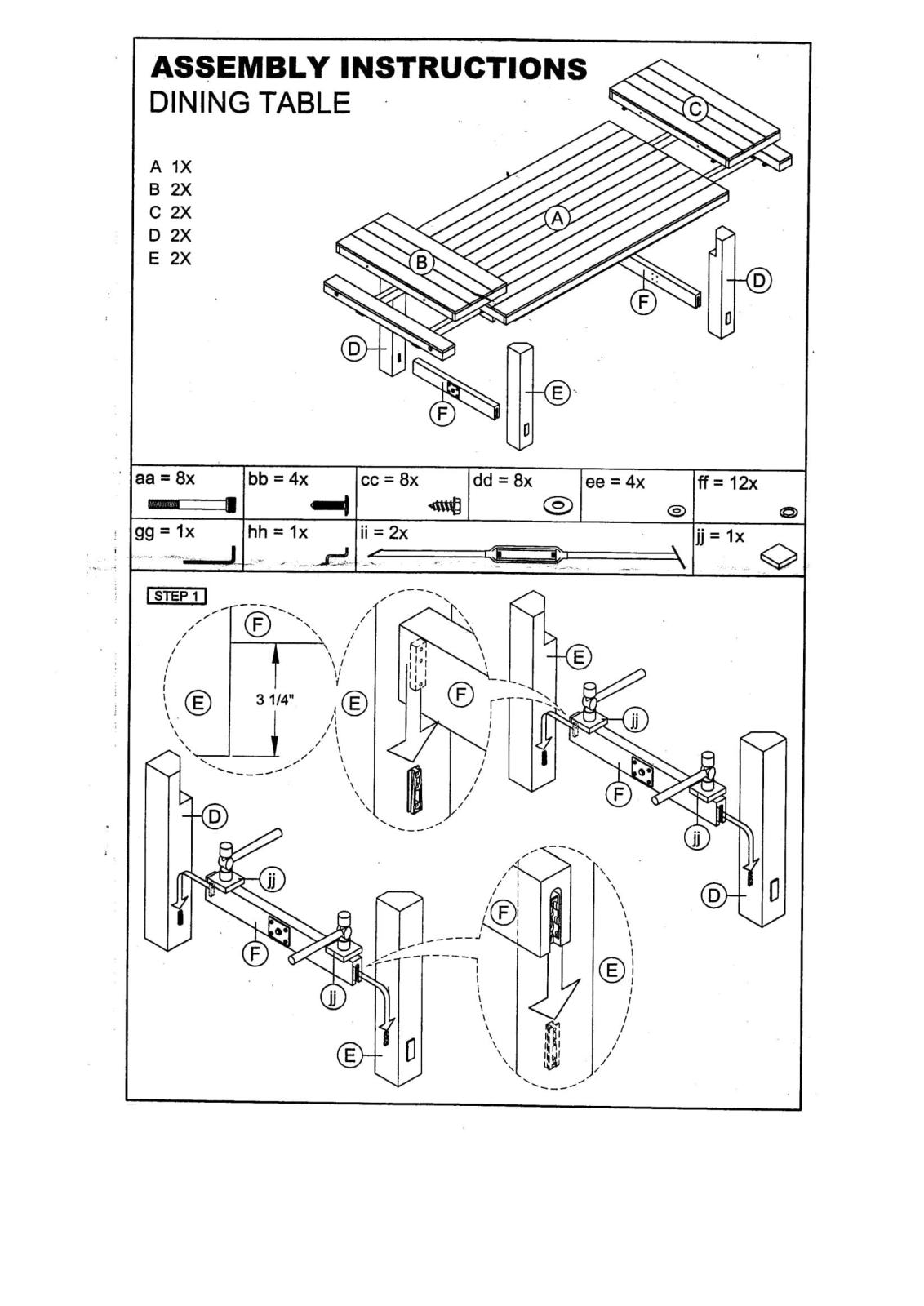 Foundstone LOON5930 Assembly Instructions - ManualMachine.com