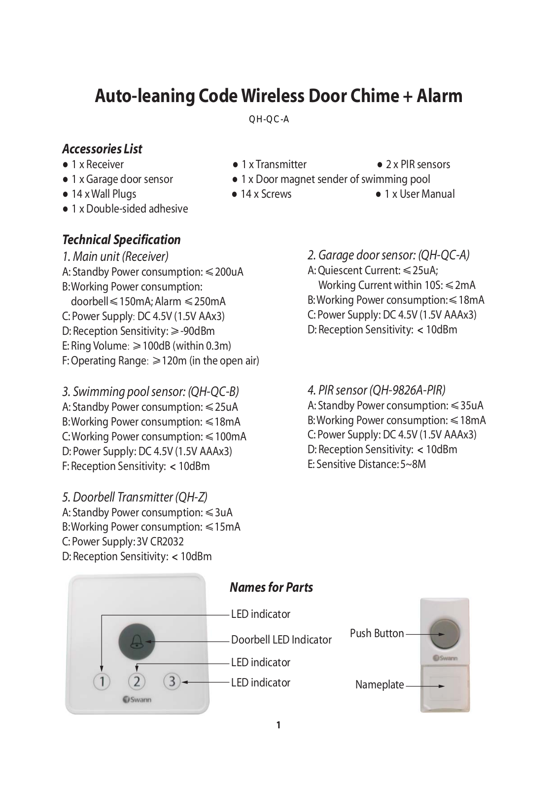 Qiaohua QH QCA User Manual