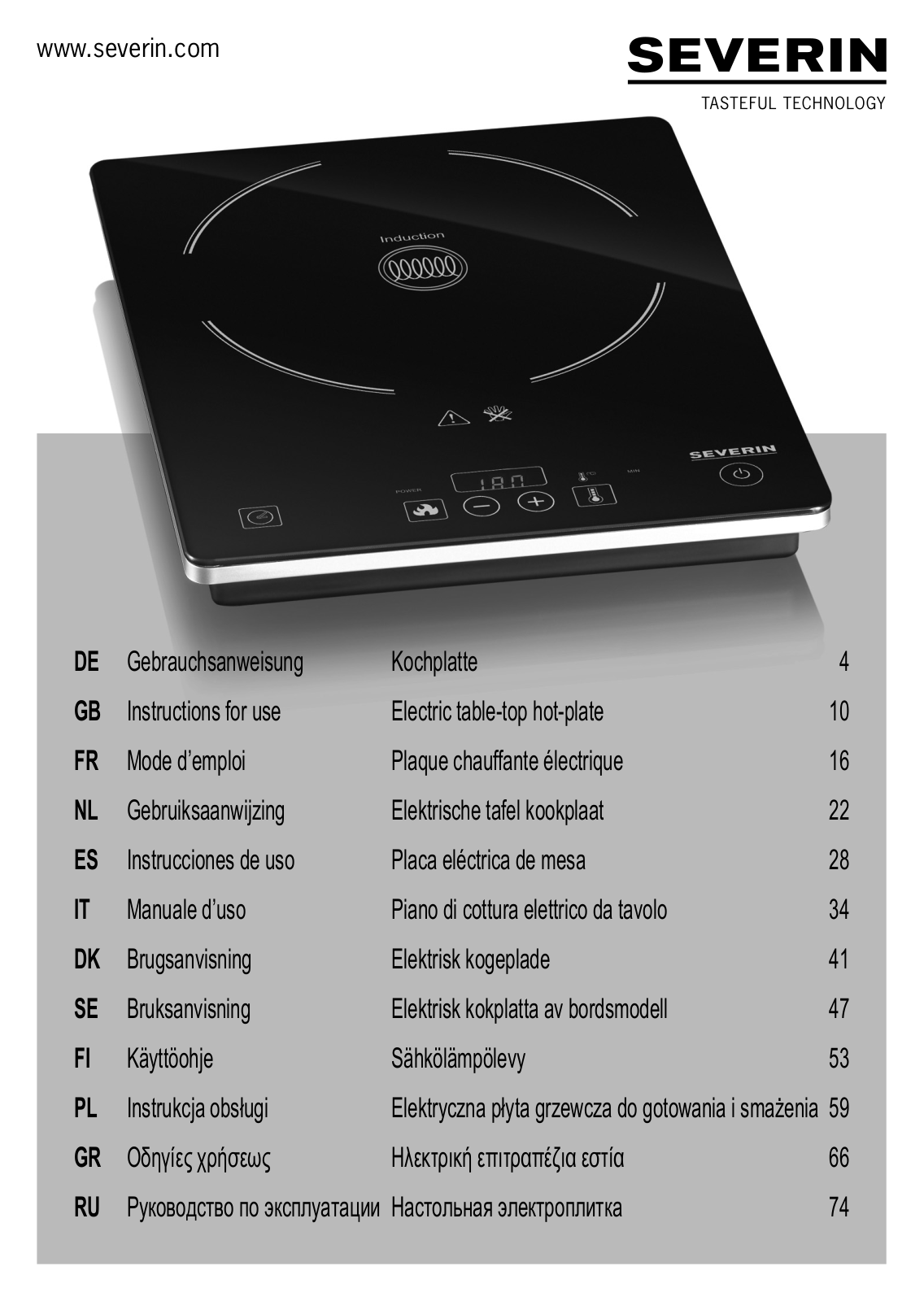 Severin KP 1071 User Manual