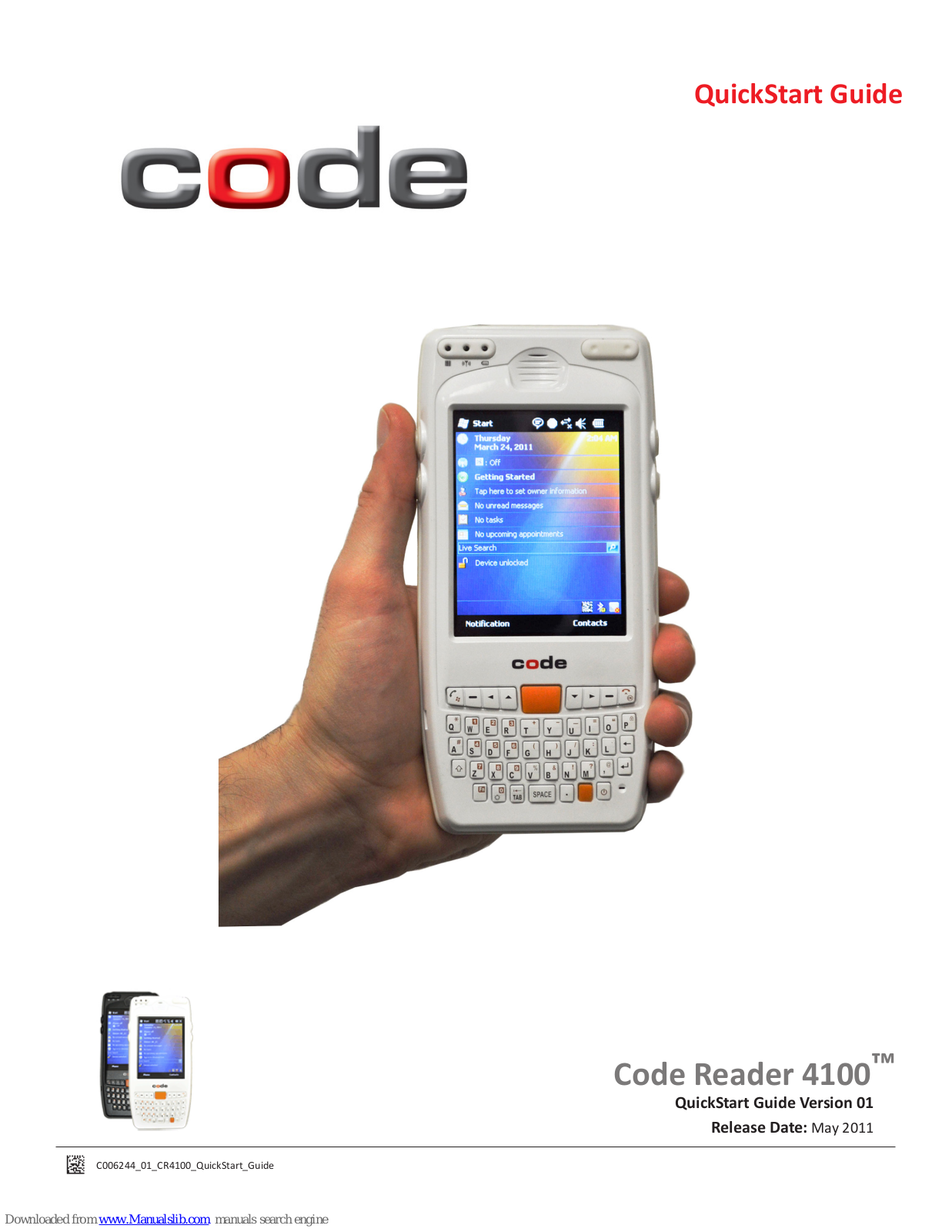 Code Reader 4100 Quick Start Manual