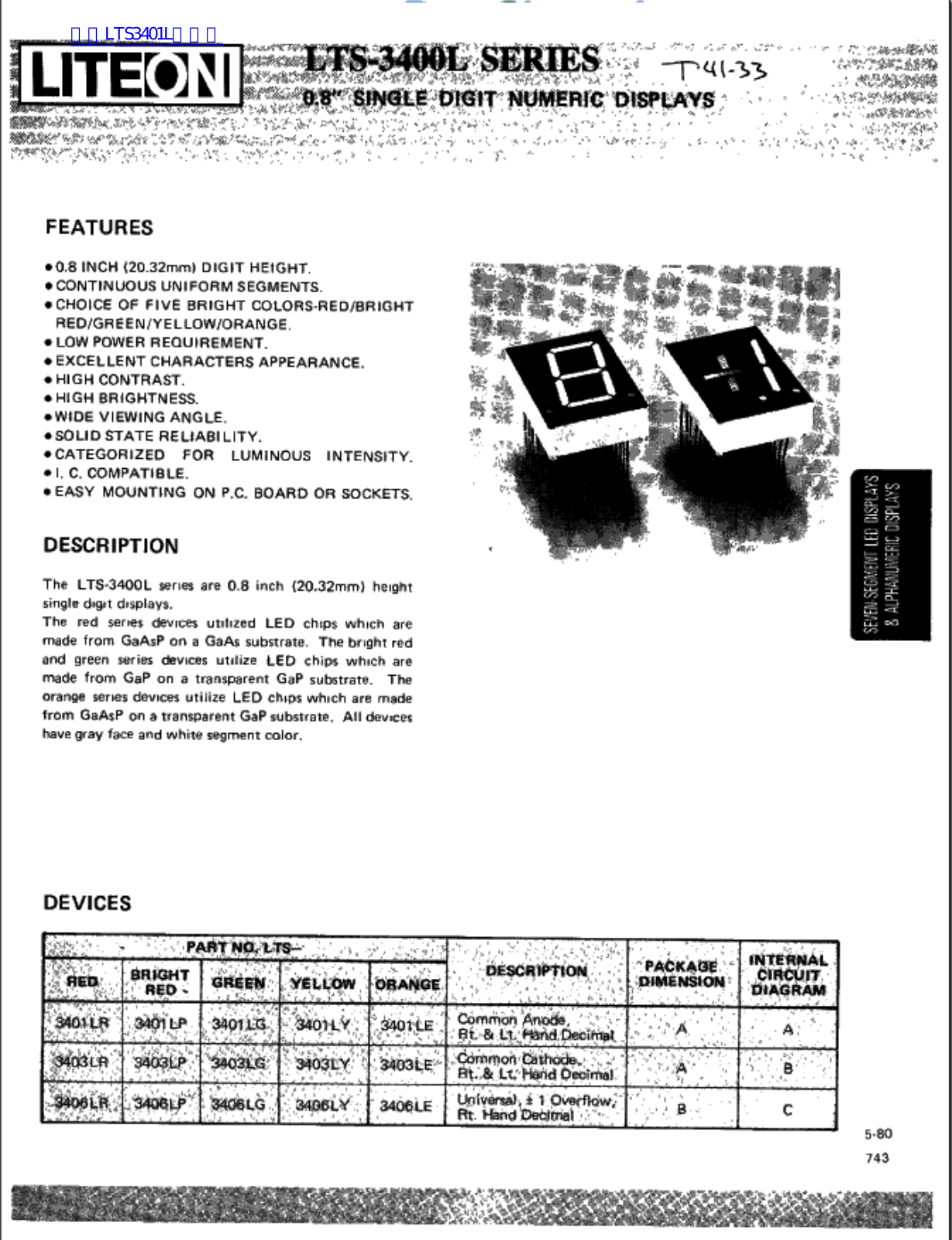 LITEON LTS-3400L User Manual