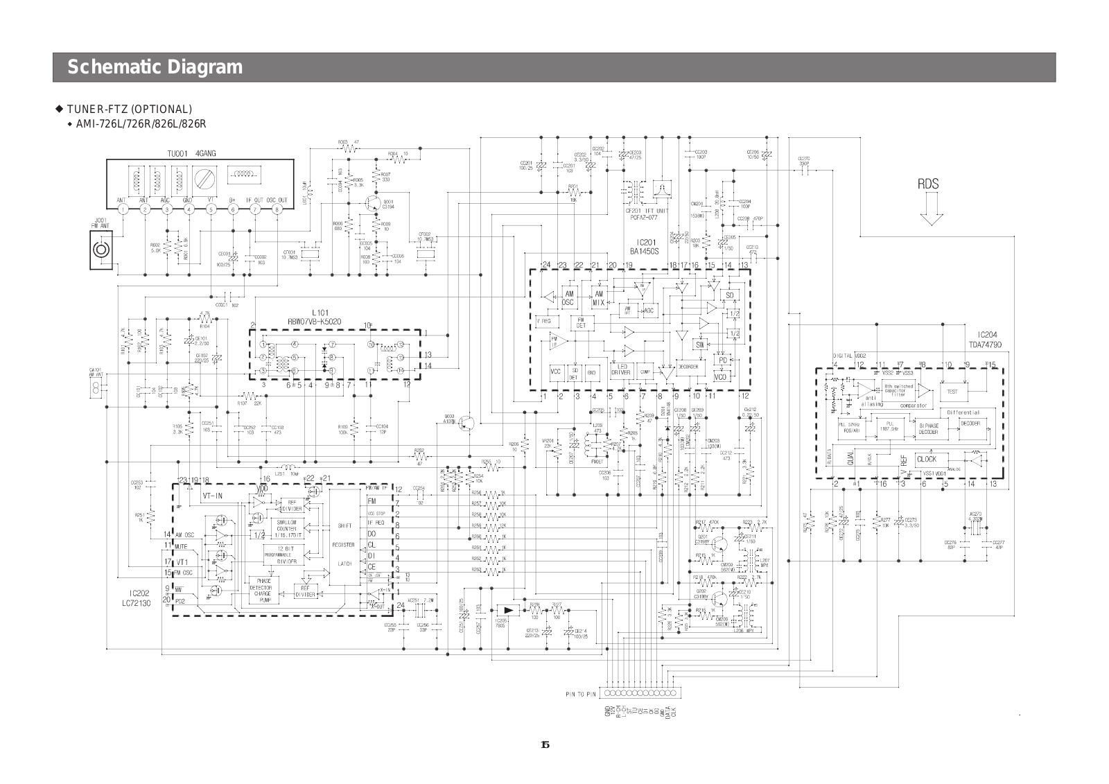 Daewoo AMI-726L, AMI-726L826L, AMI-826L Service Manual