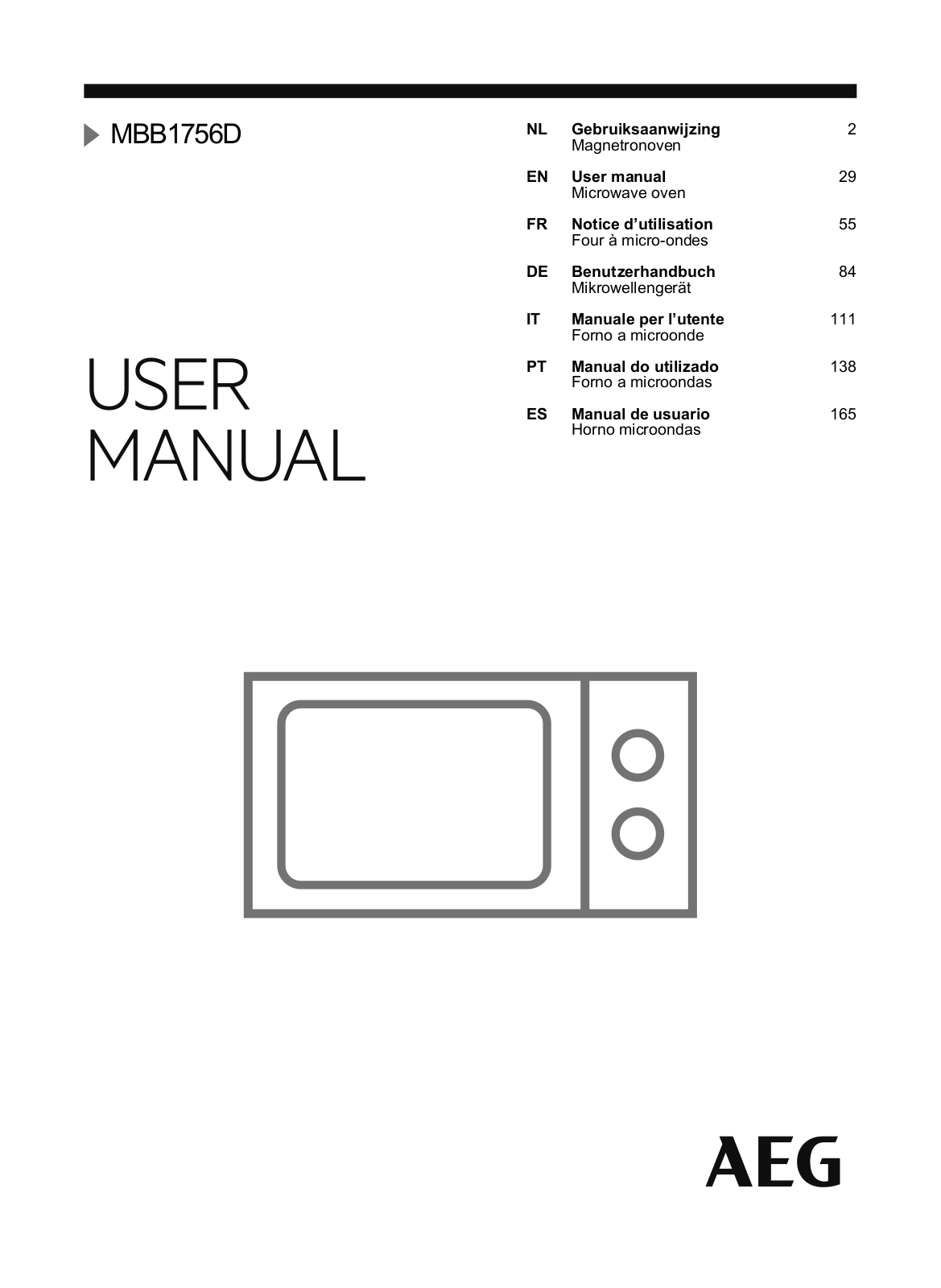 AEG MBB1756D User Manual