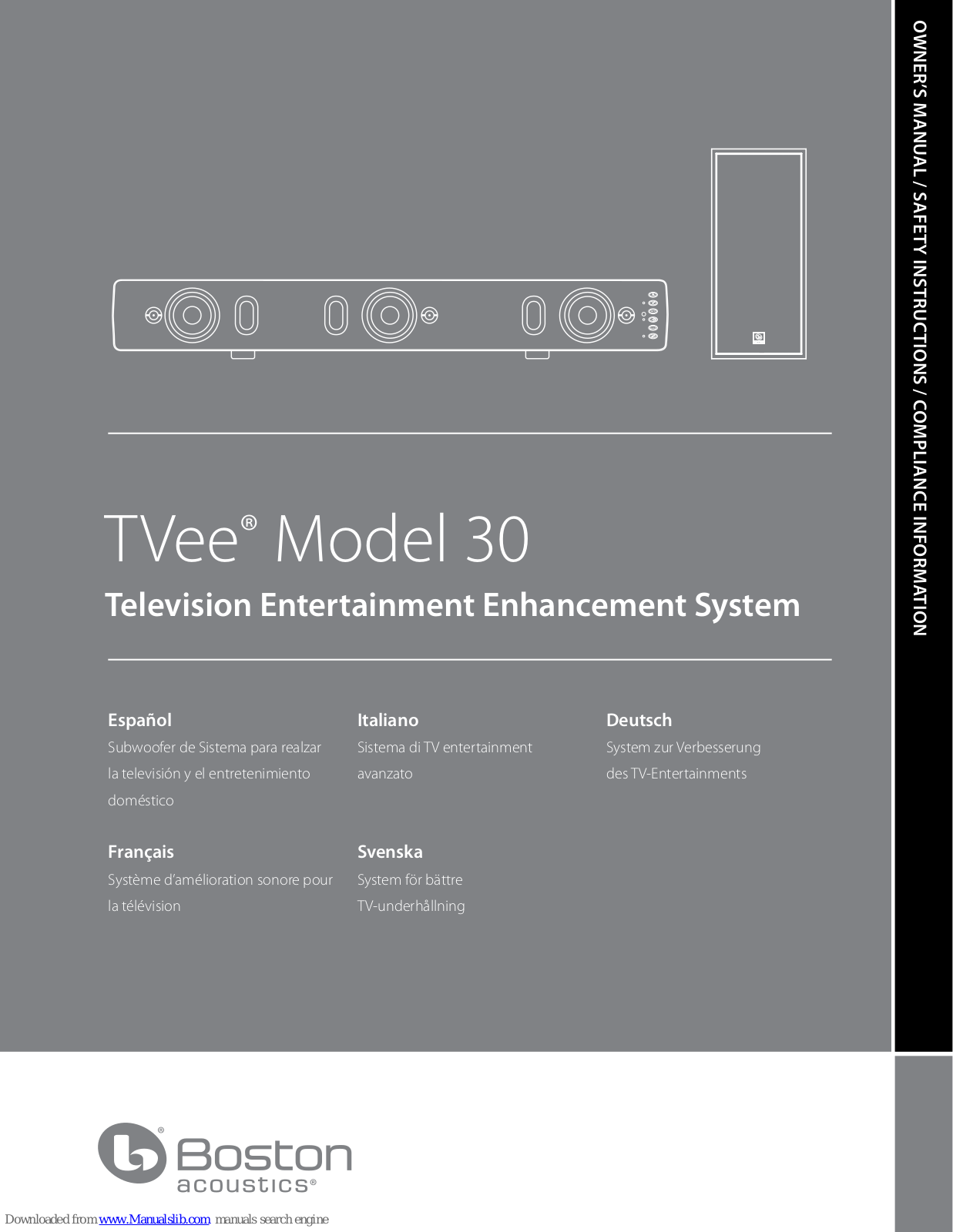 TVee Model 30 Owner's Manual - ManualMachine.com