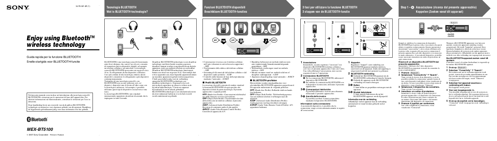 Sony MEX-BT5100 User Manual