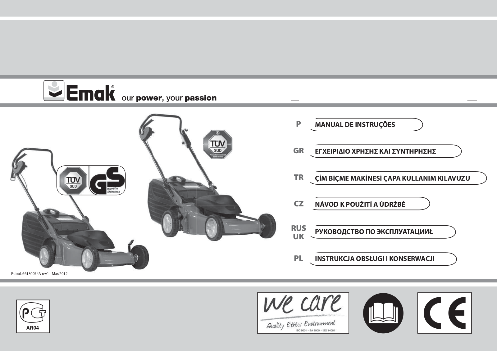 Efco LR 48 PE User Manual