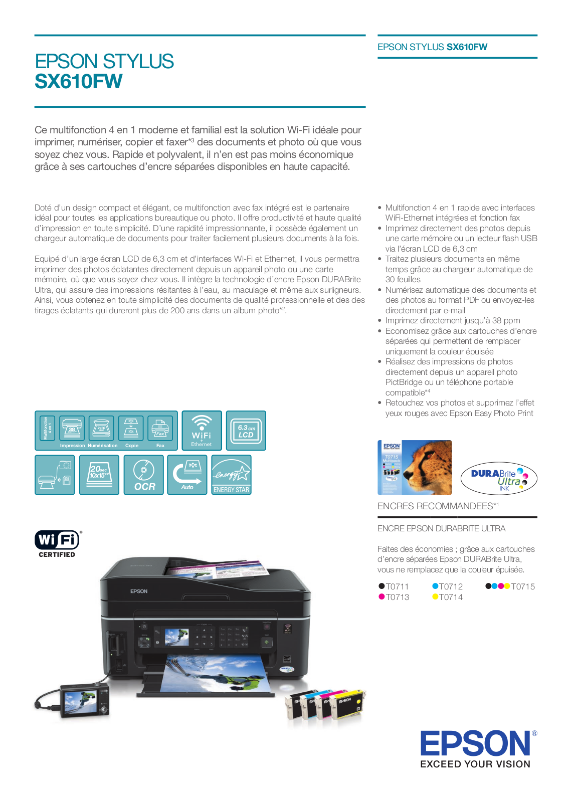 EPSON STYLUS SX610FW User Manual