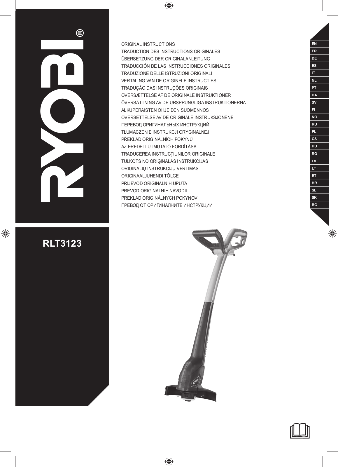 Ryobi RLT3123 Instruction manual