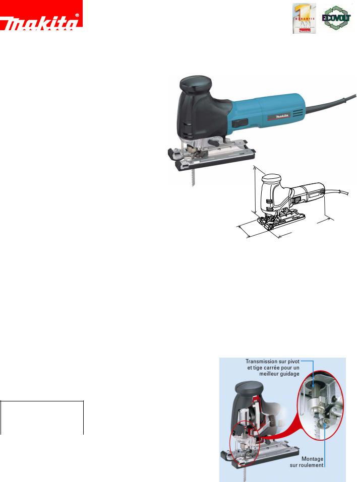 Makita 4341CT TECHNICAL CHARACTERISTICS